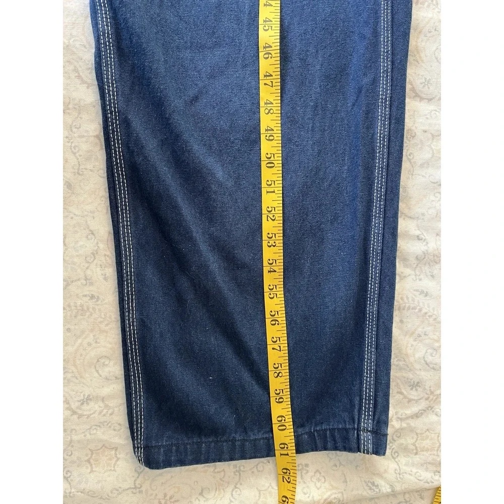 Men's Liberty Blue Denim‎ Bib Overalls Size 40x30 Vintage 90s Workwear Carpenter